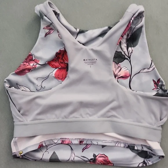 Athleta Conscious Crop Printed Small A-C Iris Floral - Picture 3 of 5